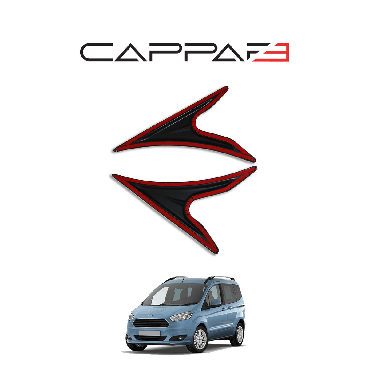 Ford Courier 2018-2023 Yıl Aralığı Uyumlu Sinyal Çerçevesi 2 Parça