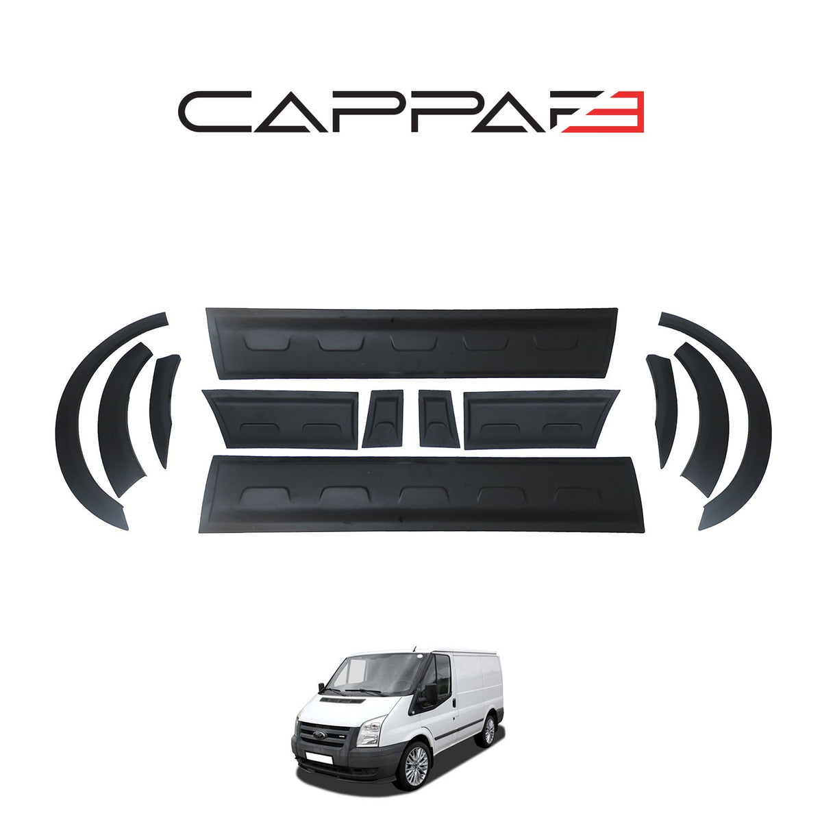 Ford Transit Mk7 2006-2014 ile Uyumlu Kapı ve Çamurluk Dodik Seti Kısa Şase 12 Adet
