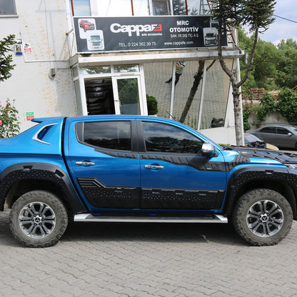 Mitsubishi L200 5 2019-2023 ile Uyumlu Kapı Dodik Yarasa 6 Adet