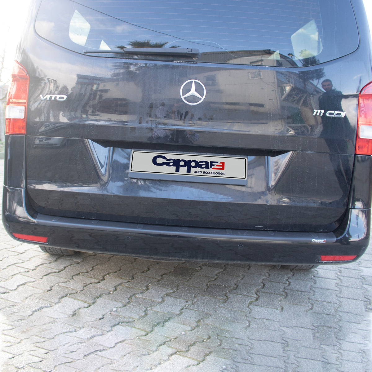 Mercedes Vito 3 2015-2020 ile Uyumlu Arka Tampon Eşiği Mat
