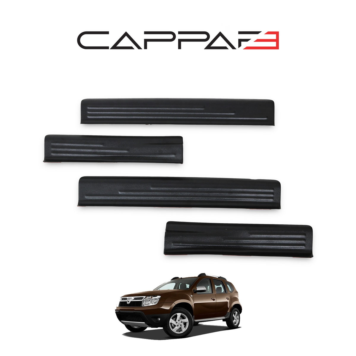 Dacia Duster 1 2010-2017 kapı eşiği 4 parçalı set – 3