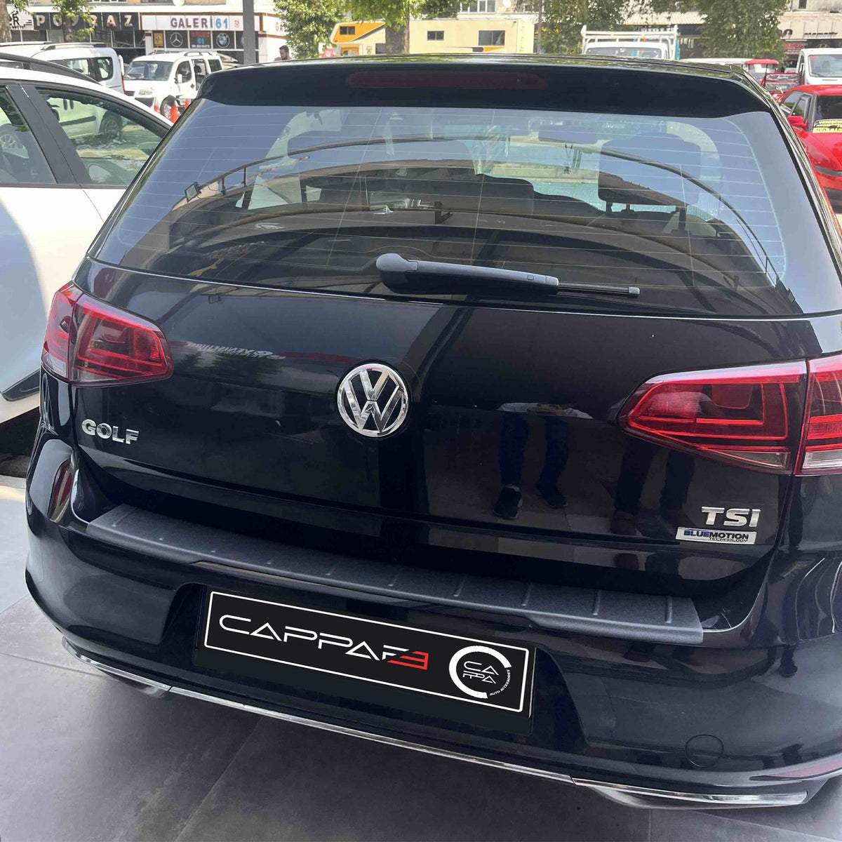 Volkswagen Golf 7 2013-2020 ile Uyumlu Arka Tampon Eşiği Mat
