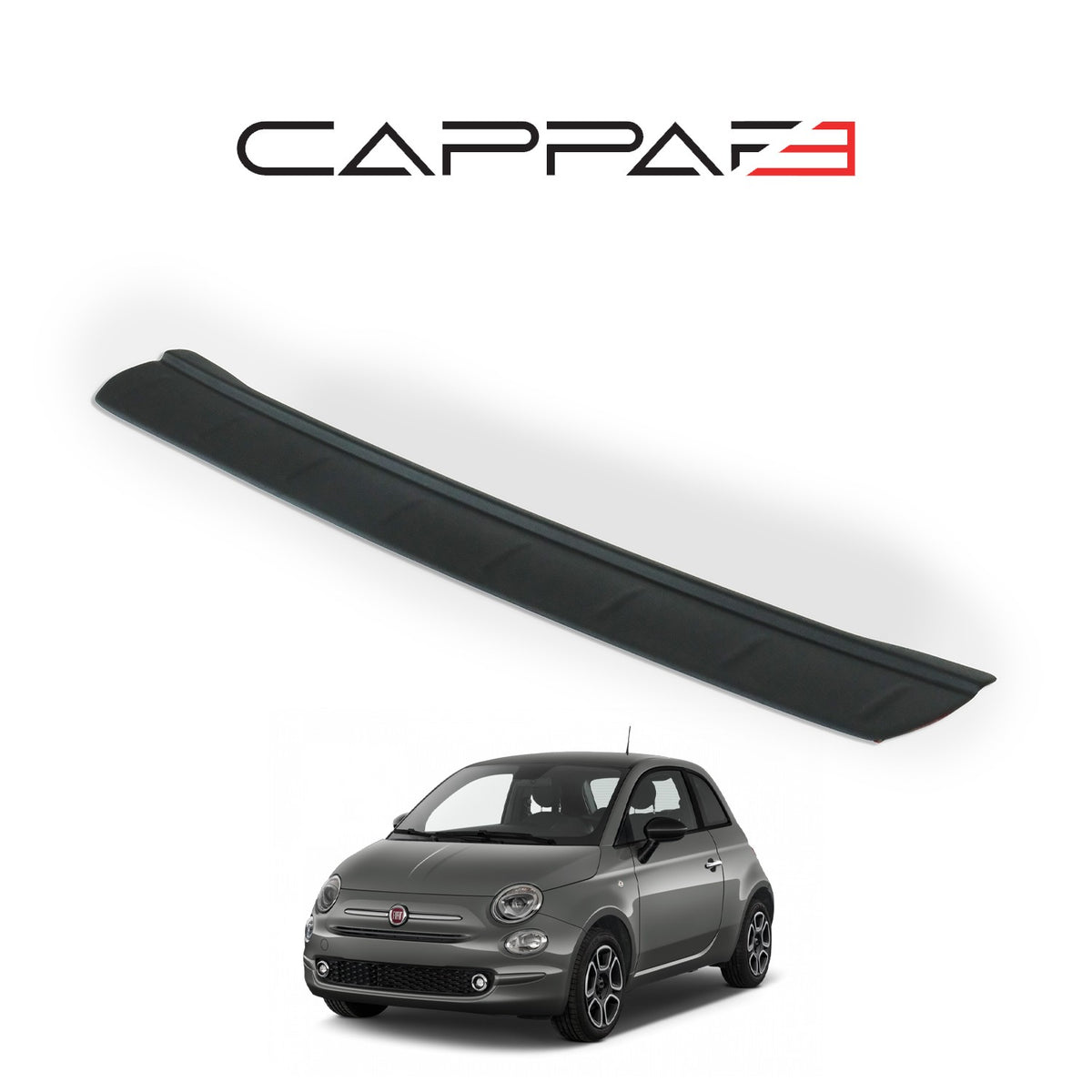 Fiat 500 2015-2024 ile Uyumlu Arka Tampon Eşiği Mat
