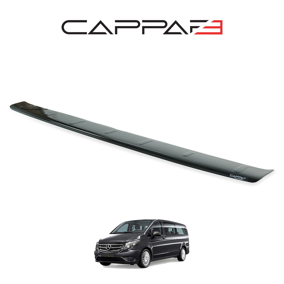 Mercedes Vito 3 2015-2020 parlak arka tampon eşiği – 3