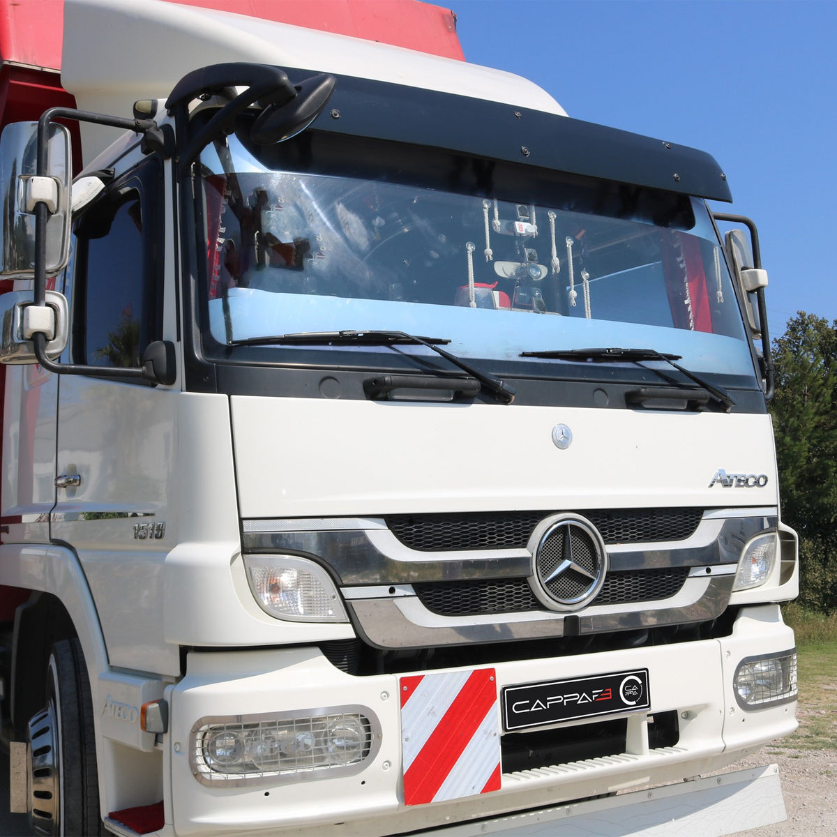 Mercedes Atego 2004-2013 boynuzlu ön cam güneşliği – 9