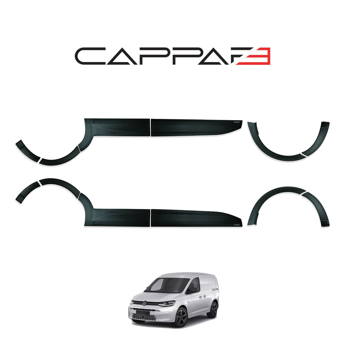 Volkswagen Caddy 5 2020-2026 kapı ve çamurluk dodik seti kısa şase 12 parça – 2