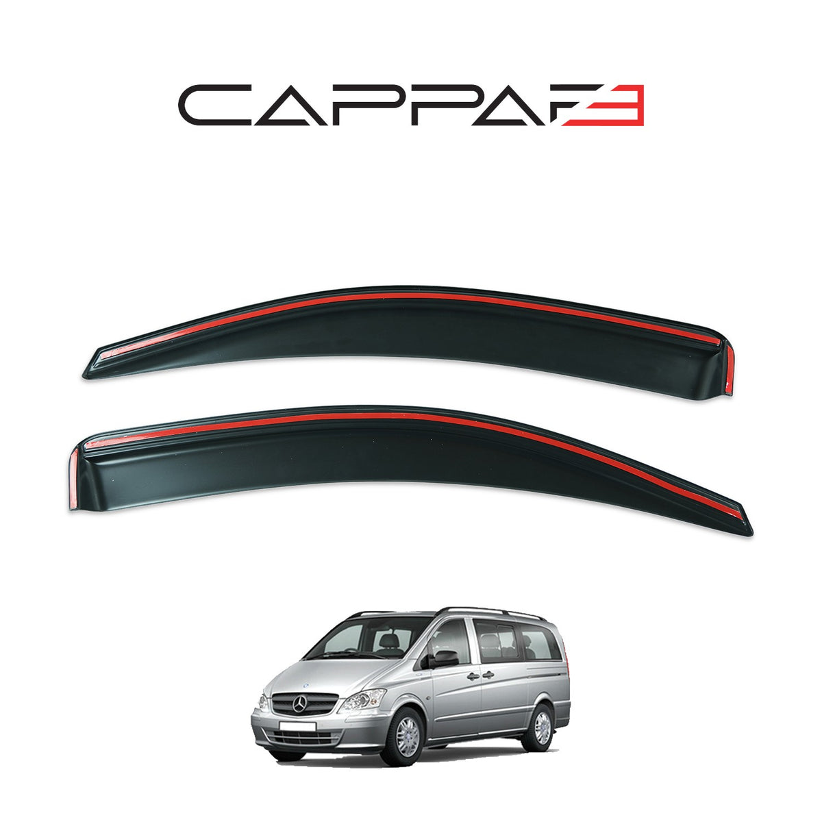 Mercedes Vito 2 2010-2014 ile Uyumlu Cam Rüzgarlığı 2 Adet
