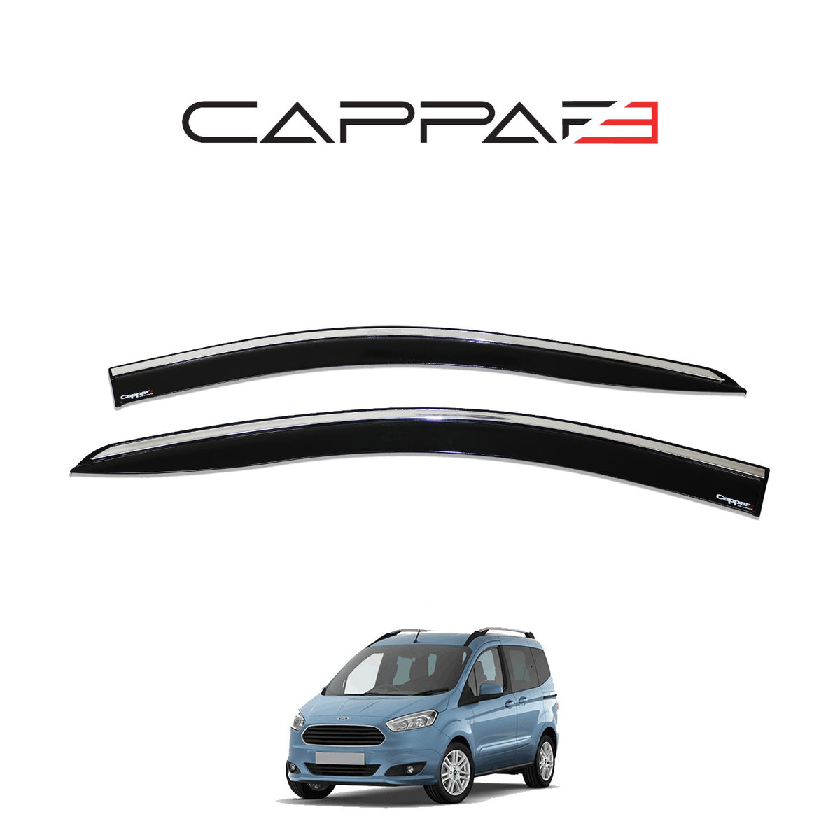 Ford Transit / Tourneo Courier 1 2014-2018 ile Uyumlu Cam Rüzgarlığı 4 Adet