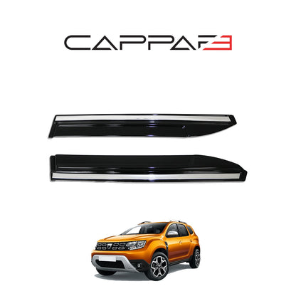 Dacia Duster 2 2018-2023 ile Uyumlu Cam Rüzgarlığı Kromlu 4 Adet