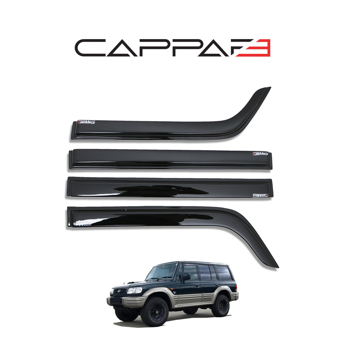 Hyundai Galloper 1991-2003 cam rüzgarlığı 4 parçalı set – 3