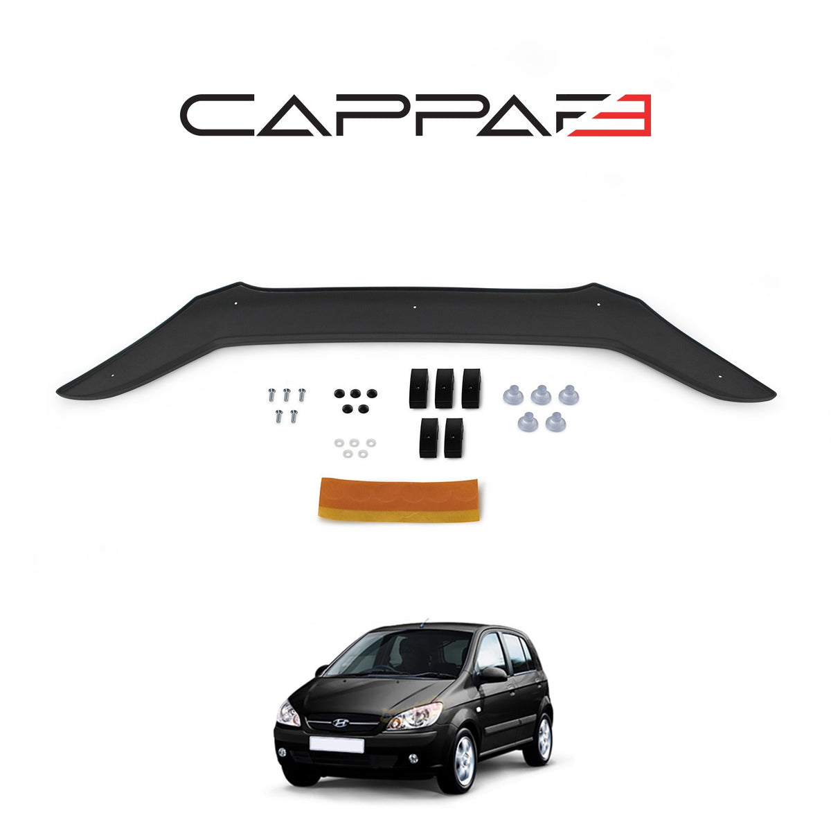 Hyundai Getz 2005-2011 ile Uyumlu Kaput Rüzgarlığı 3mm