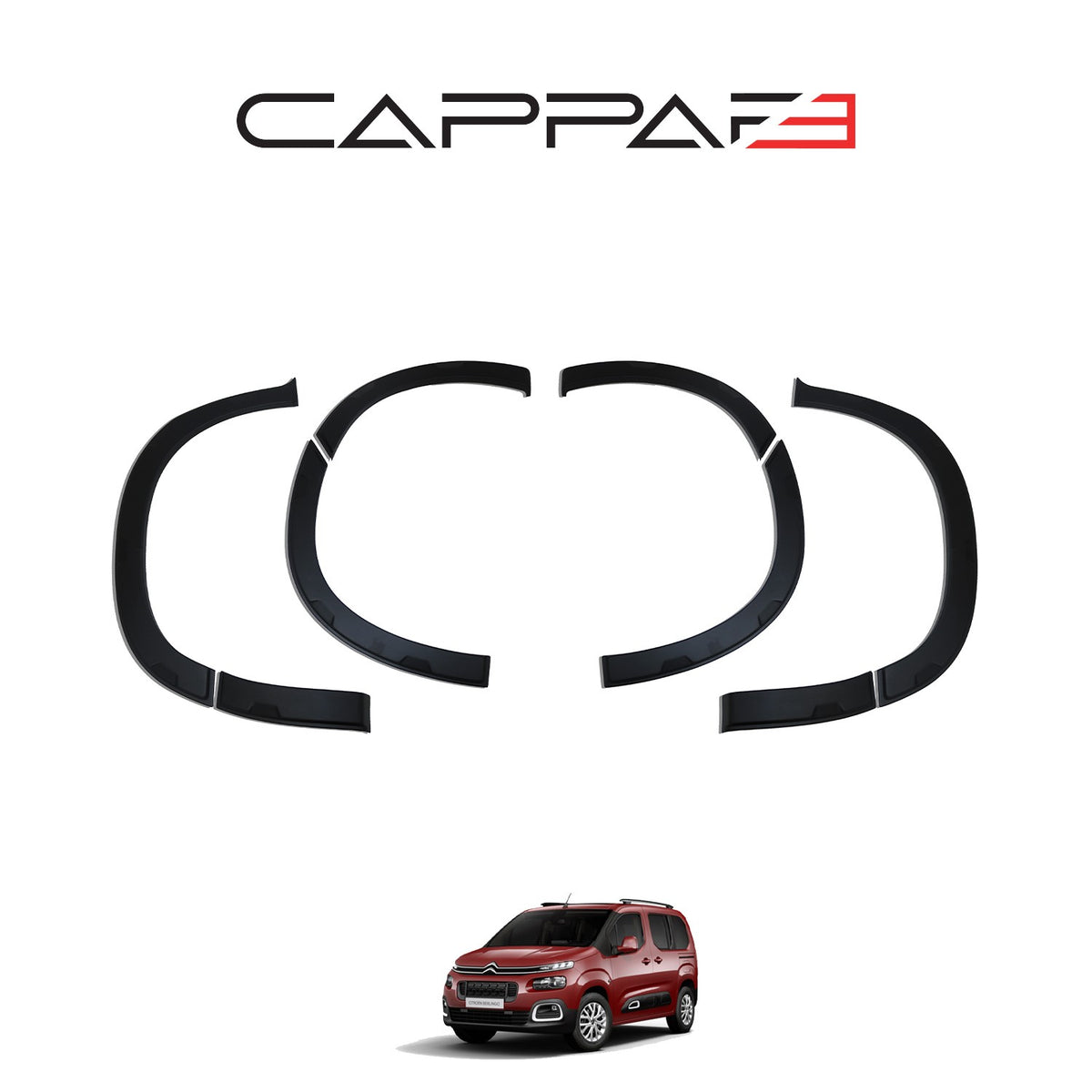 Citroen Berlingo 3 2018-2024 çamurluk dodik 8 parçalı set – 2