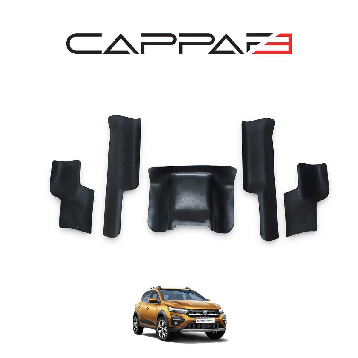 Dacia Sandero 3 2021-2026 ile Uyumlu İç Trim 5 Adet