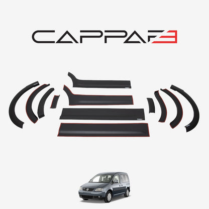 Volkswagen Caddy 3 2010-2015 ile Uyumlu Kapı ve Çamurluk Dodik Seti Kısa Şase Çift Sürgü 12 Adet