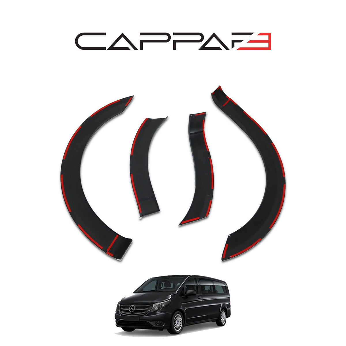 Mercedes Vito 3 2015-2020 çamurluk dodik 8 parçalı set – 5