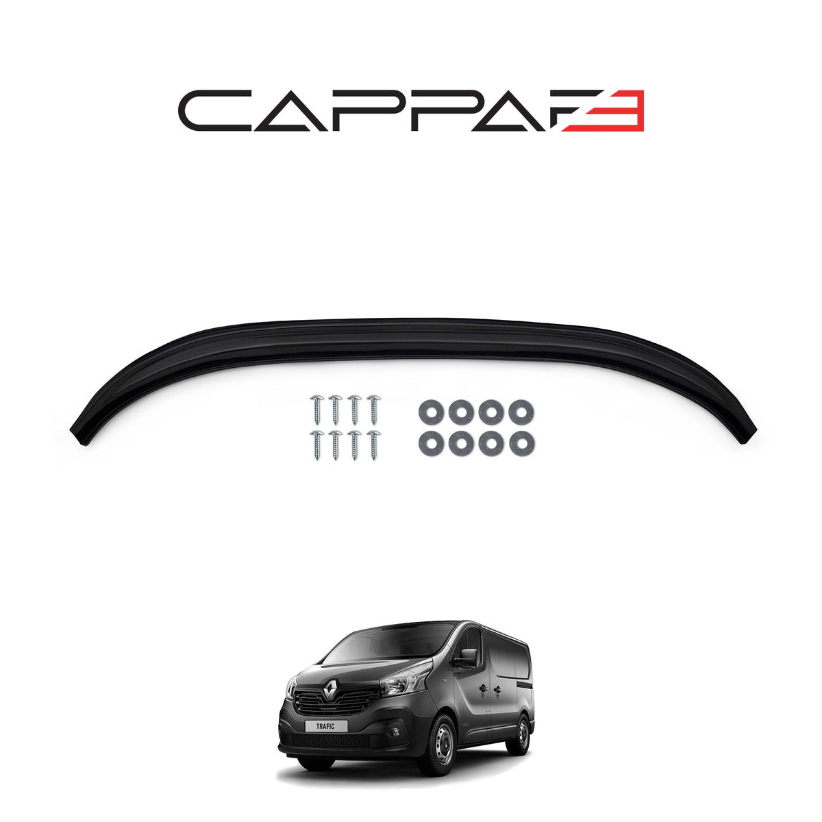 Renault Trafic 3 2014-2019 ile Uyumlu Ön Tampon Lip