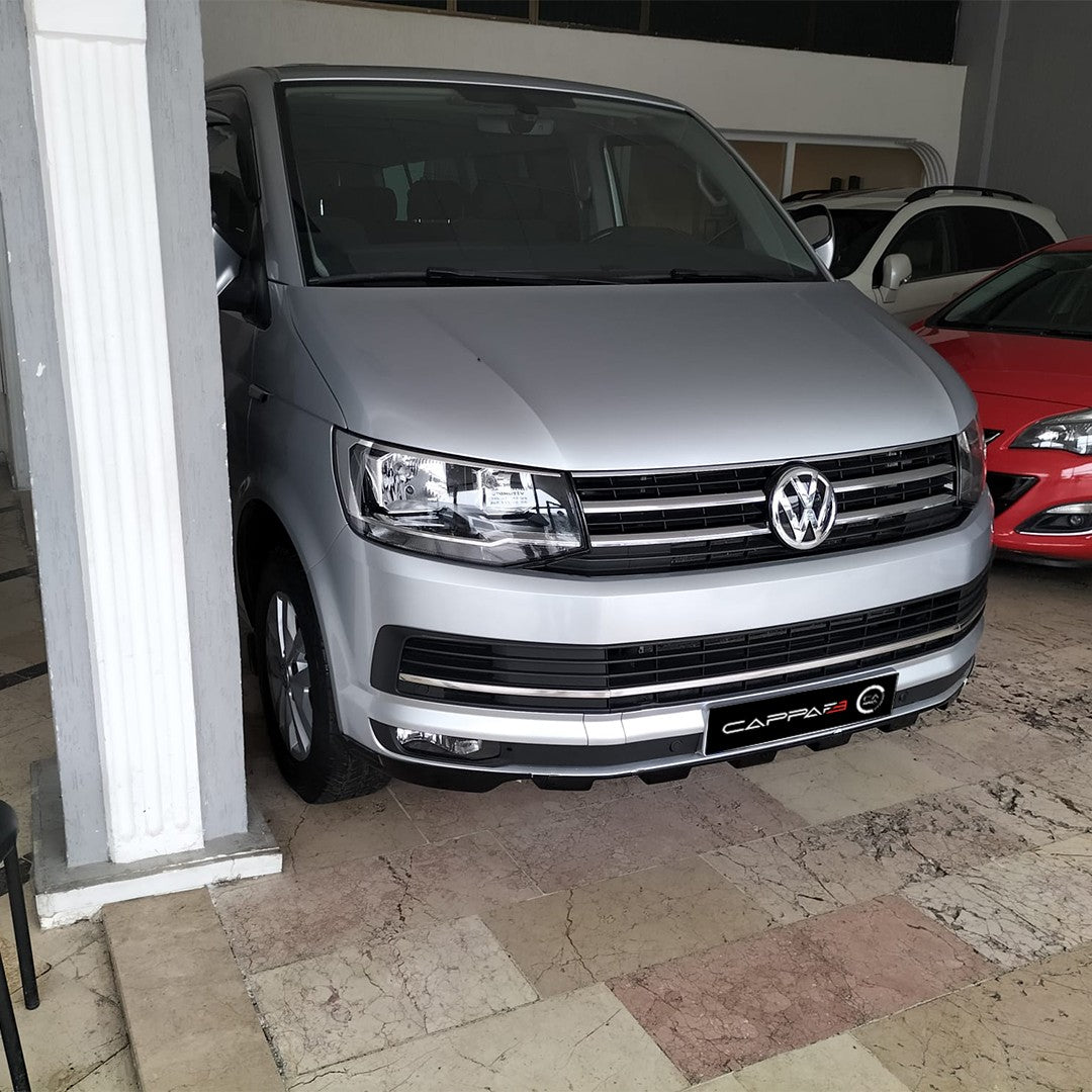 Volkswagen Transporter T6 2015-2024 ile Uyumlu Ön Tampon Difüzör 3 Adet