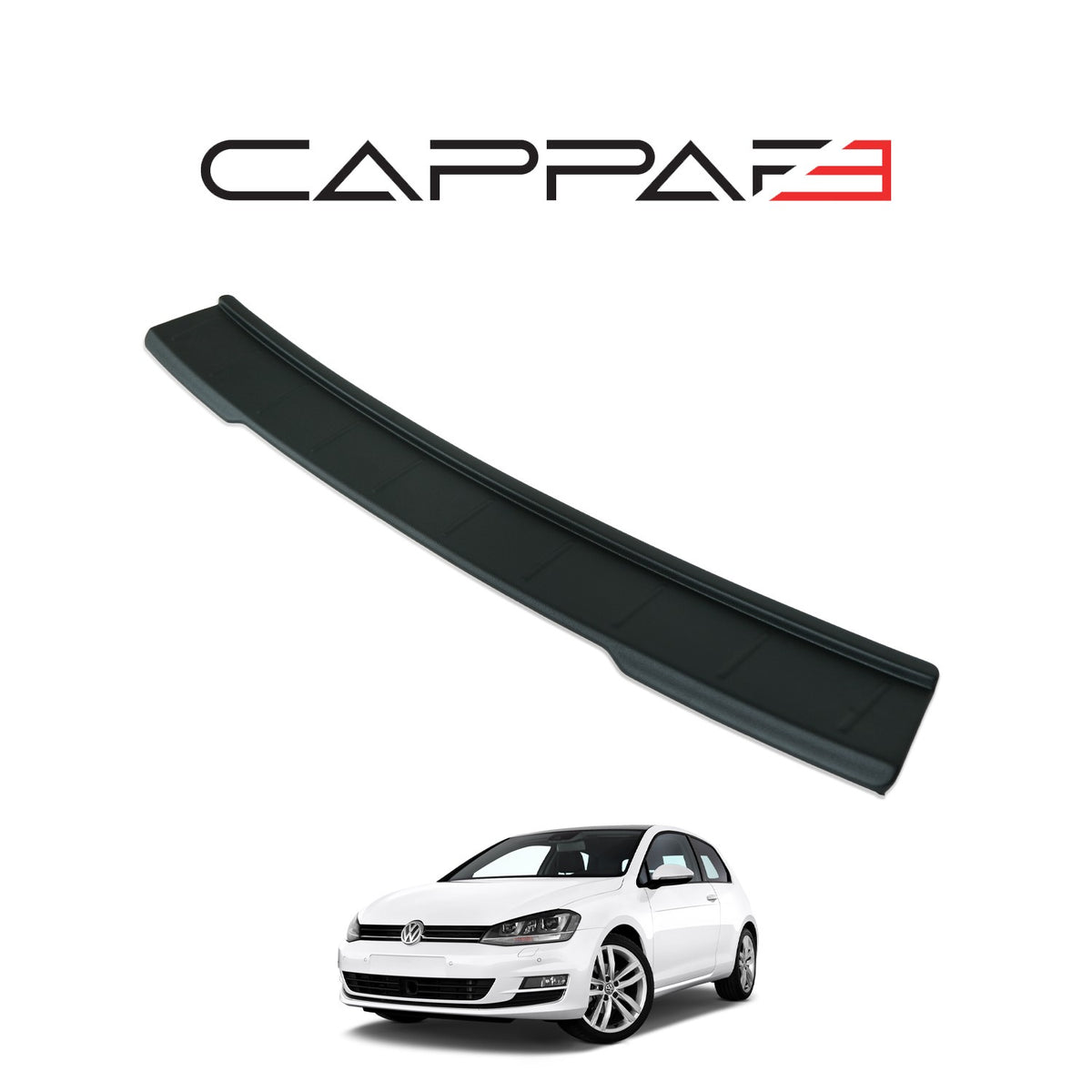 Volkswagen Golf 7 2013-2020 ile Uyumlu Arka Tampon Eşiği Mat