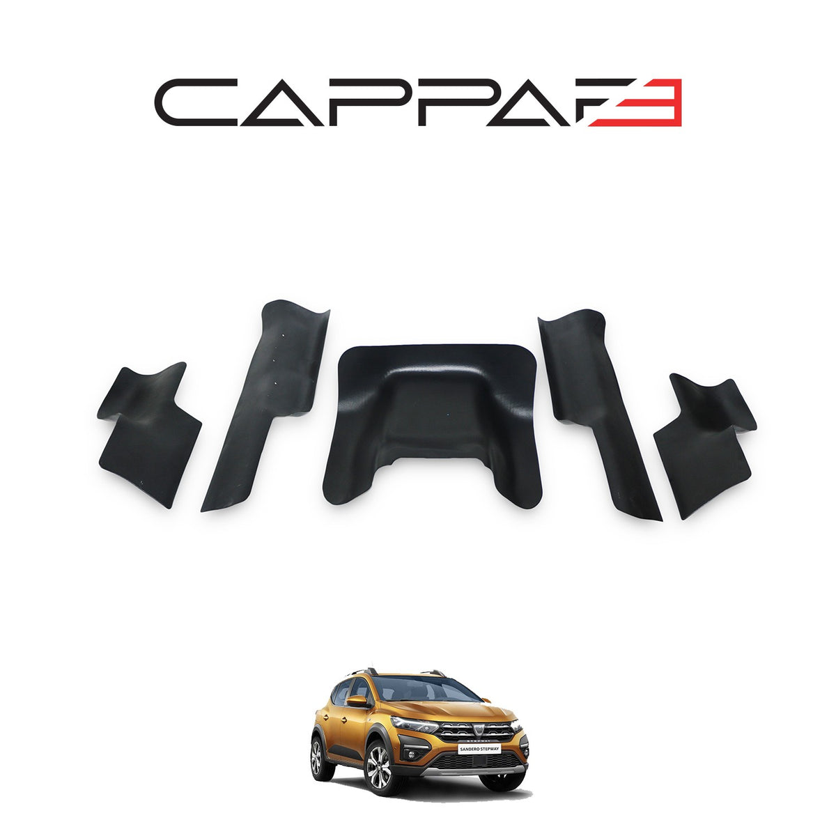 Dacia Sandero 3 2021-2026 ile Uyumlu İç Trim 5 Adet