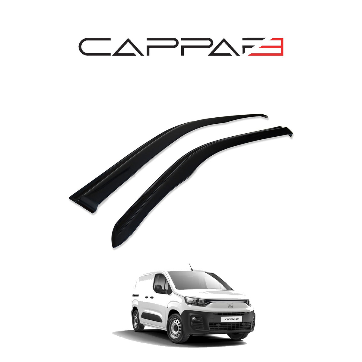 Fiat Doblo 3 2023-2026 ile Uyumlu Cam Rüzgarlığı 2 Adet