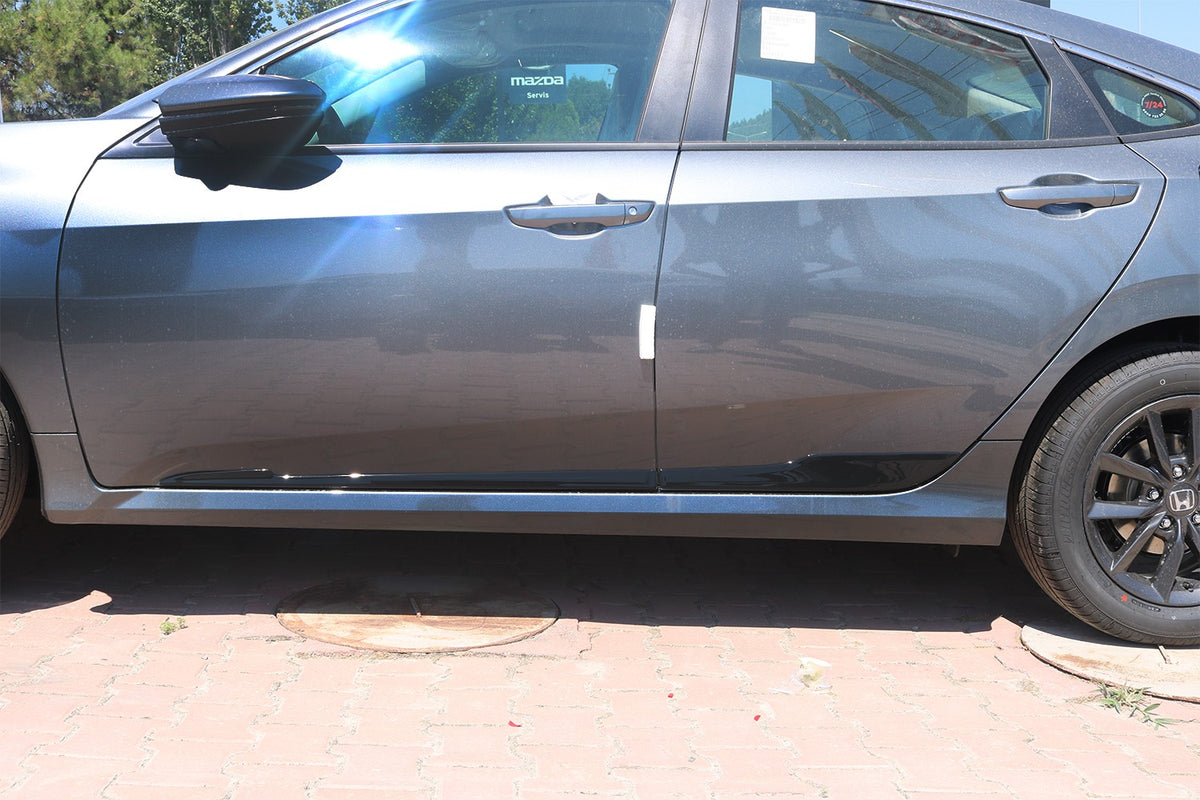 Honda Civic 10 2016-2021 yan kapı alt çıta 4 parçalı set – 8
