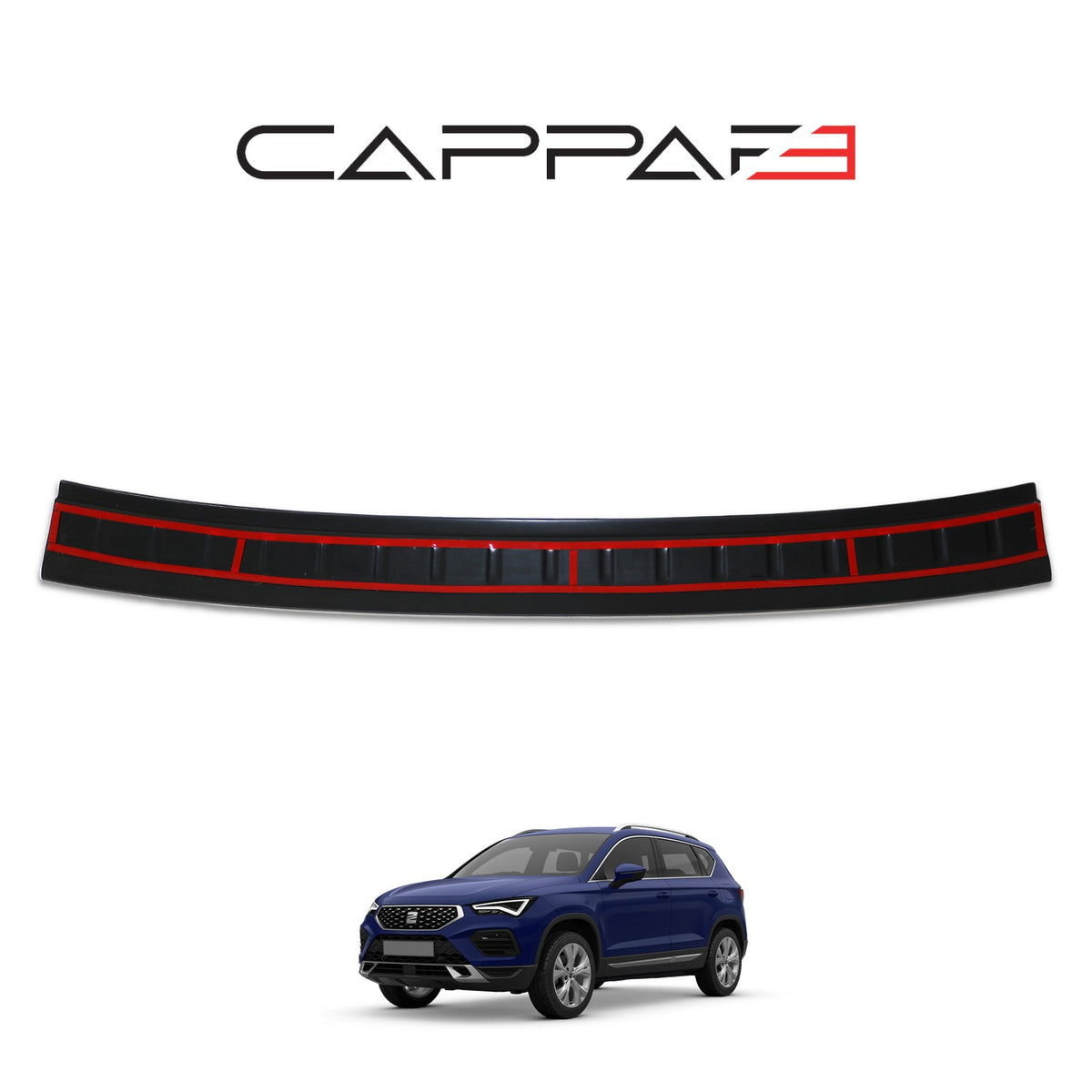Seat Ateca 2016-2026 ile Uyumlu Arka Tampon Eşiği Mat