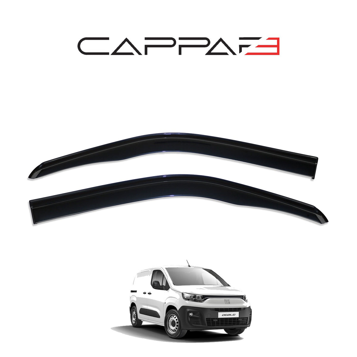 Fiat Doblo 3 2023-2026 ile Uyumlu Cam Rüzgarlığı 2 Adet