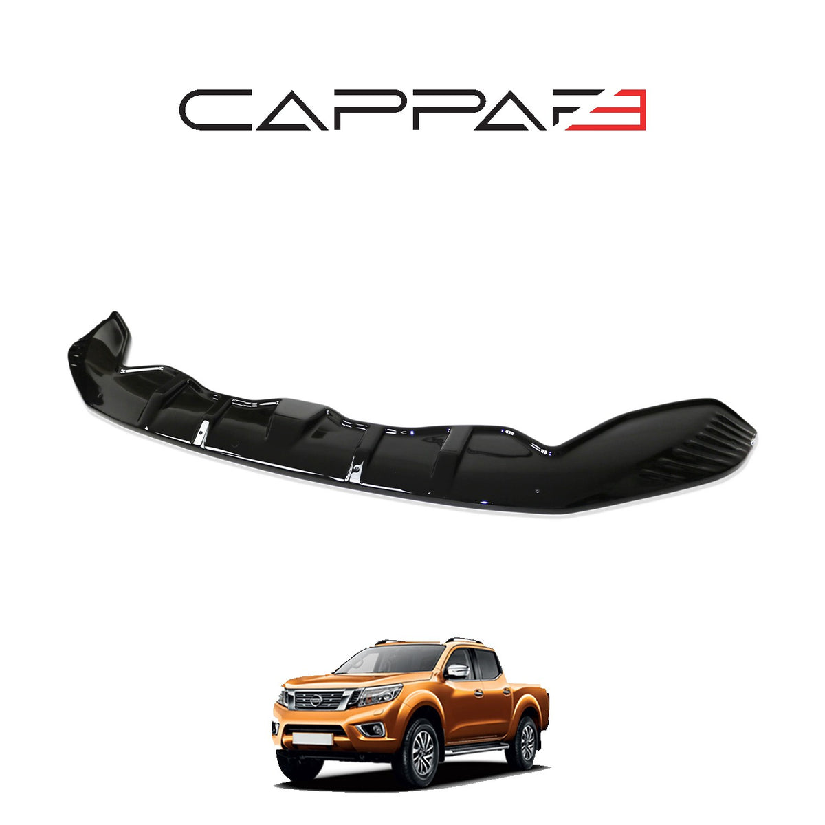 Nissan Navara 3 2016-2021 yarasa kaput rüzgarlığı – 4