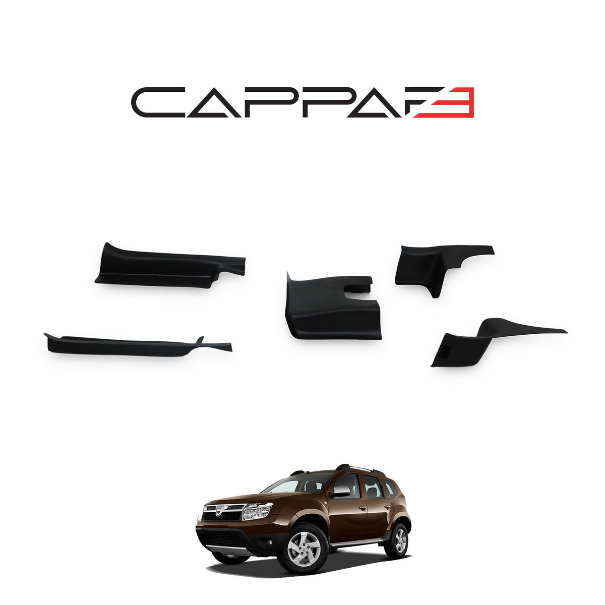 Dacia Duster 1 2010-2017 ile Uyumlu İç Trim 5 Adet