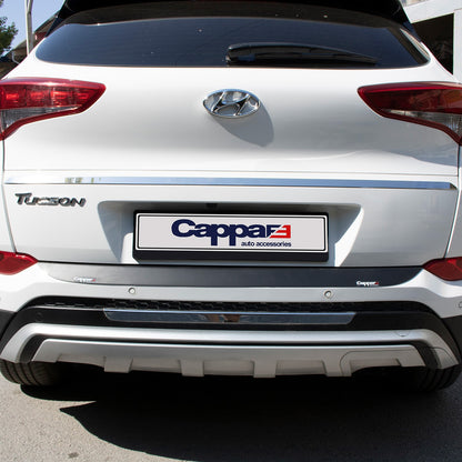 Hyundai Tucson 3 2015-2018 ile Uyumlu Arka Tampon Eşiği Mat