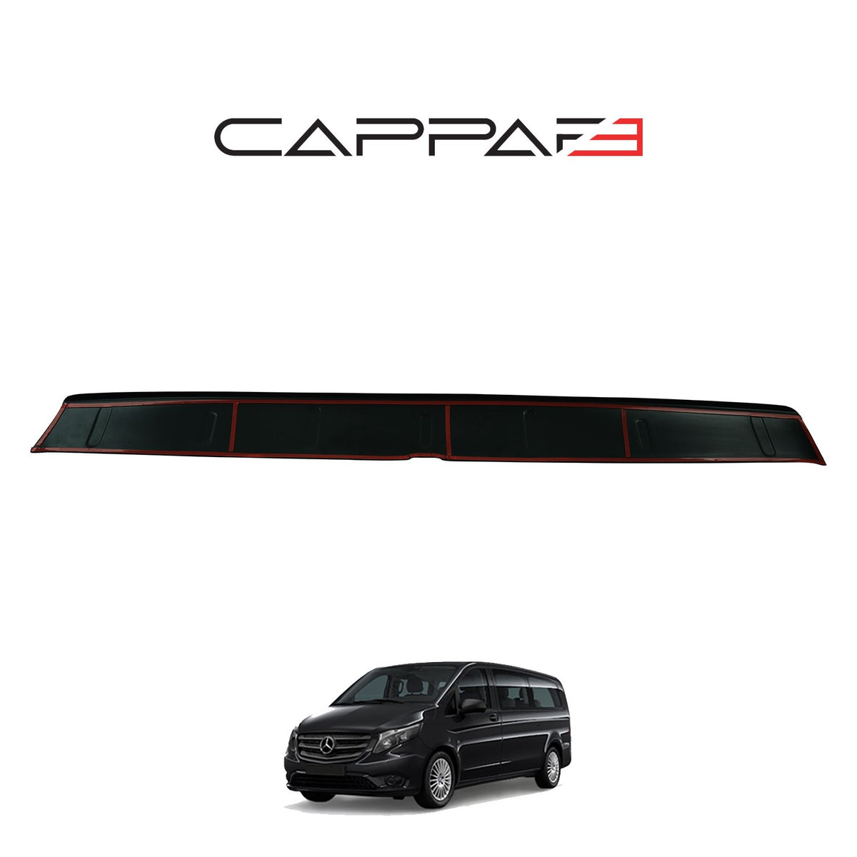 Mercedes Vito 3 2015-2020 ile Uyumlu Arka Tampon Eşiği Mat