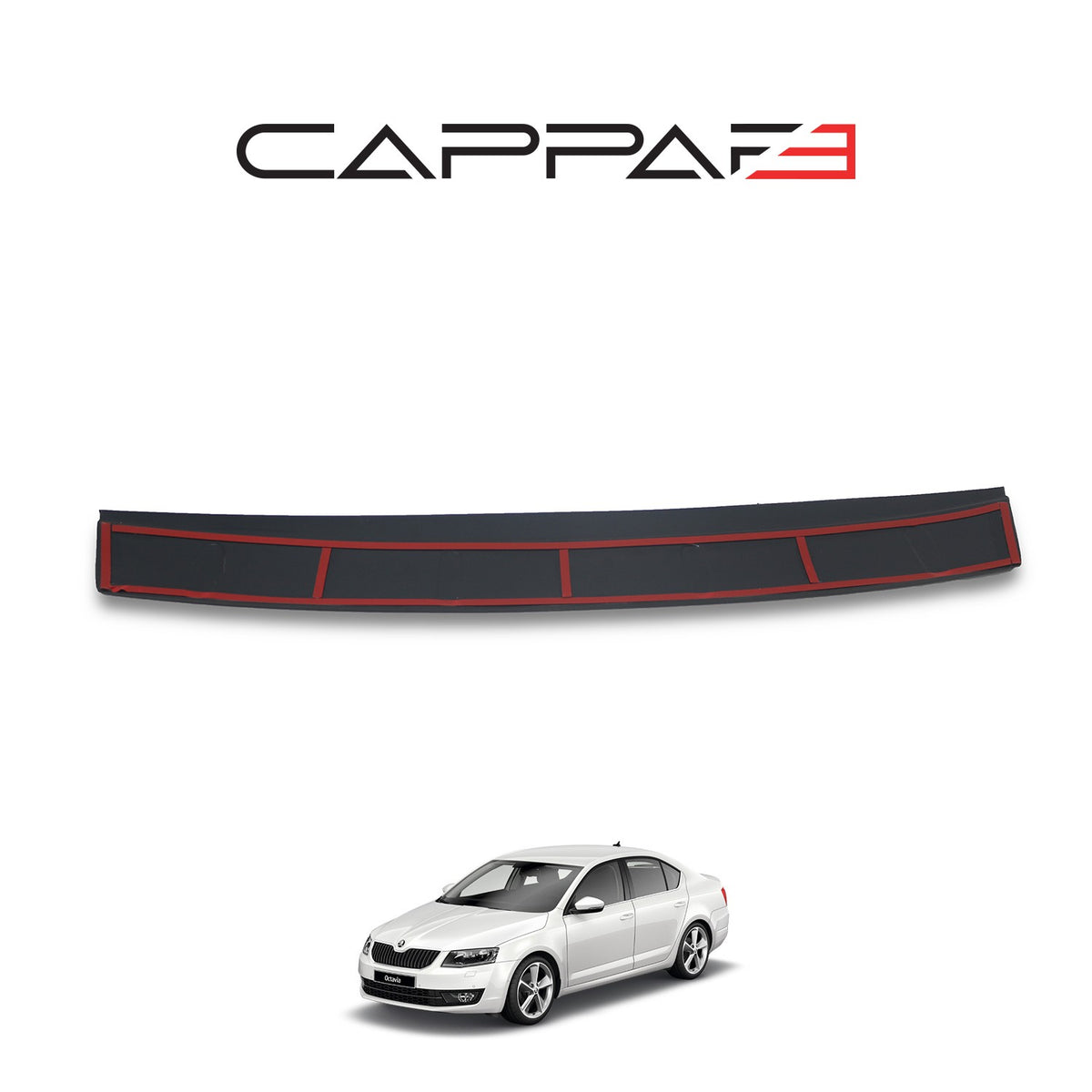 Skoda Octavia 3 2013-2020 mat arka tampon eşiği – 3