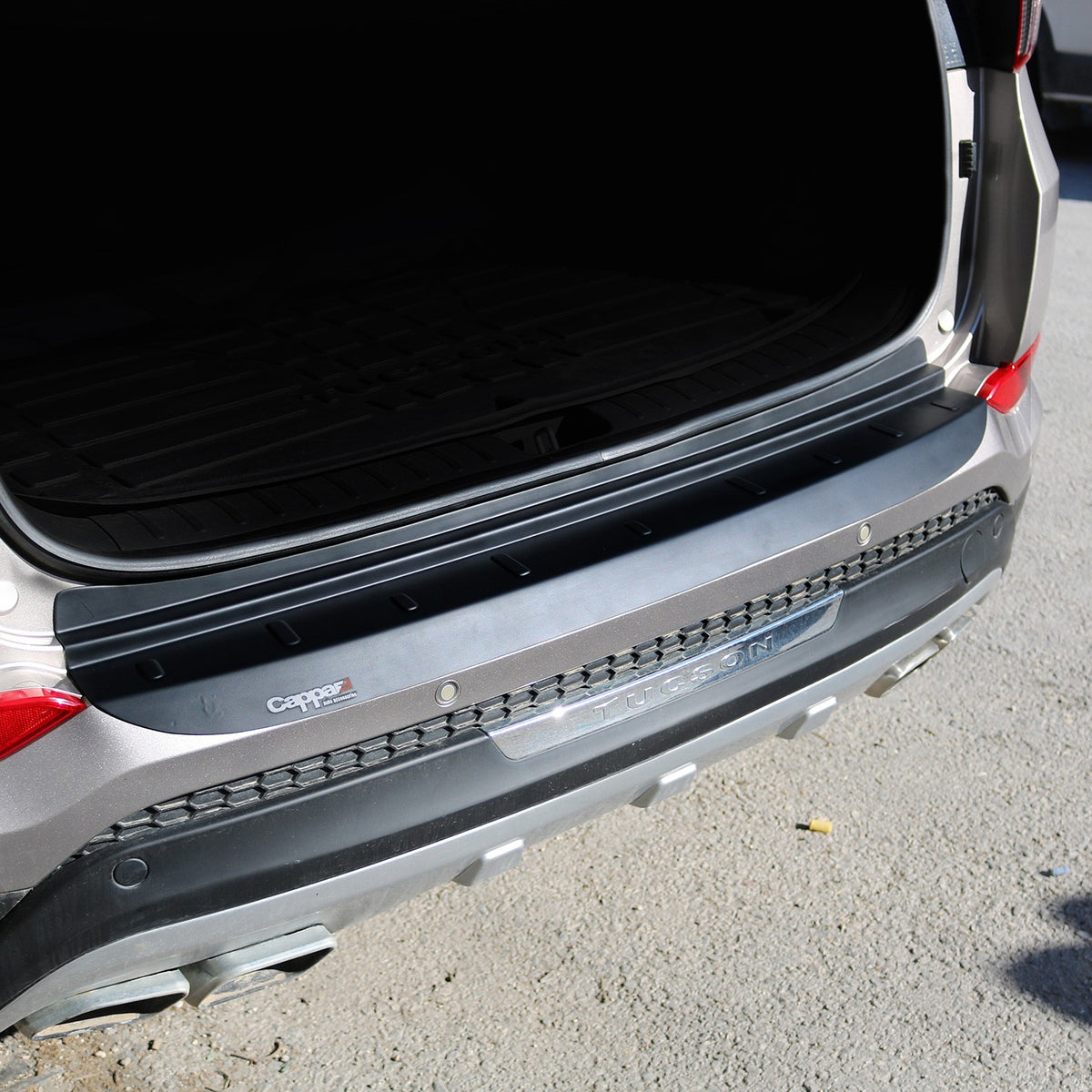 Hyundai Tucson 3 2015-2018 ile Uyumlu Arka Tampon Eşiği Mat