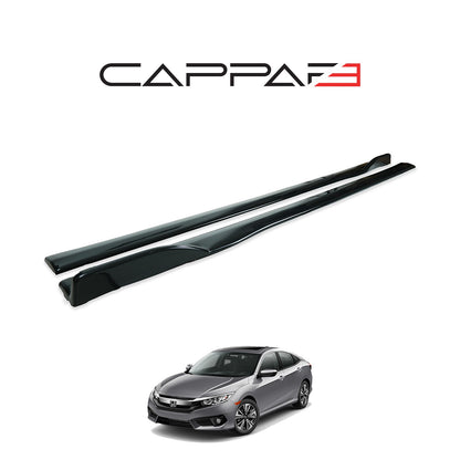Honda Civic 10 2016-2021 ile Uyumlu Marşpiyel Kaplama 2 Adet