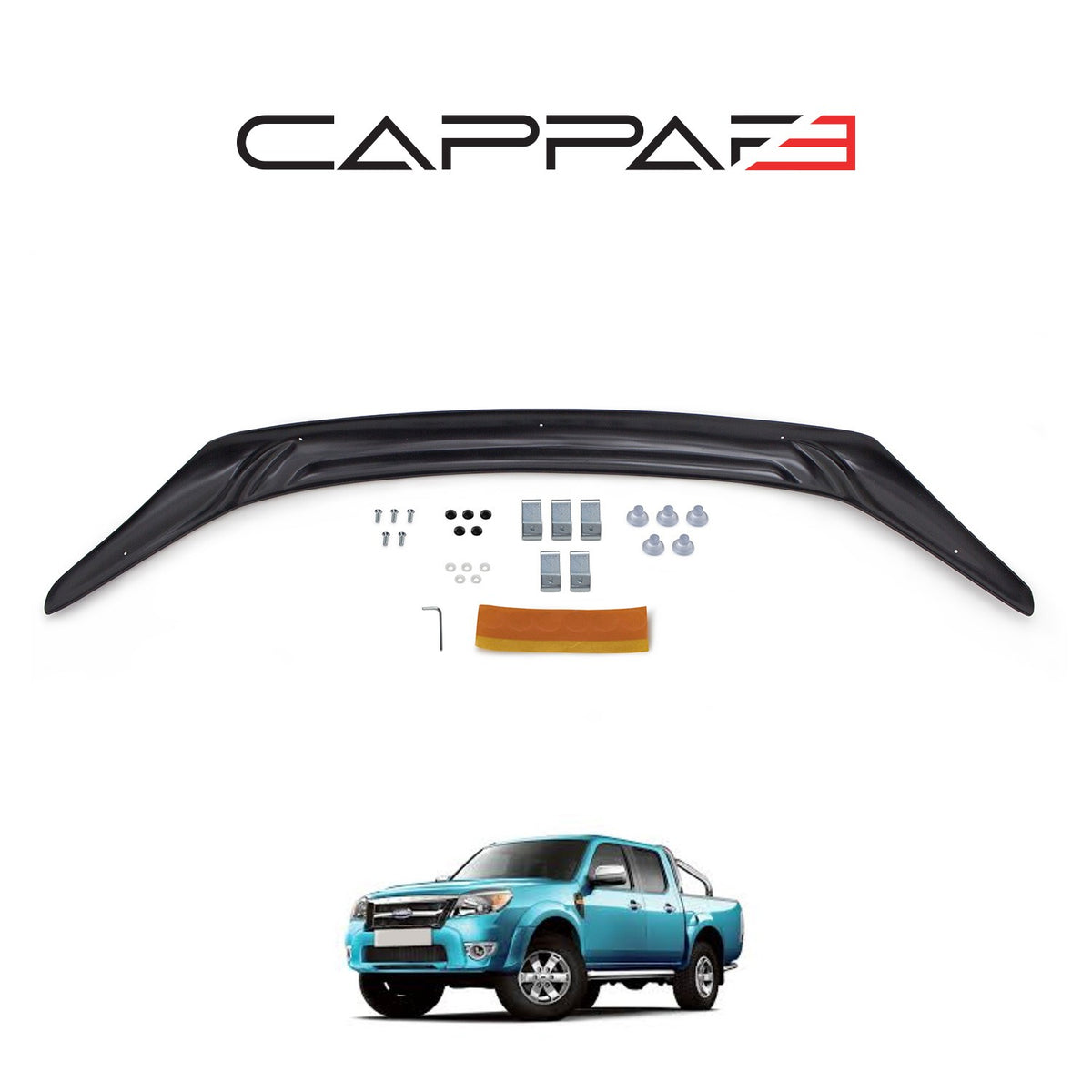 Ford Ranger 2 2009-2011 ile Uyumlu Kaput Rüzgarlığı