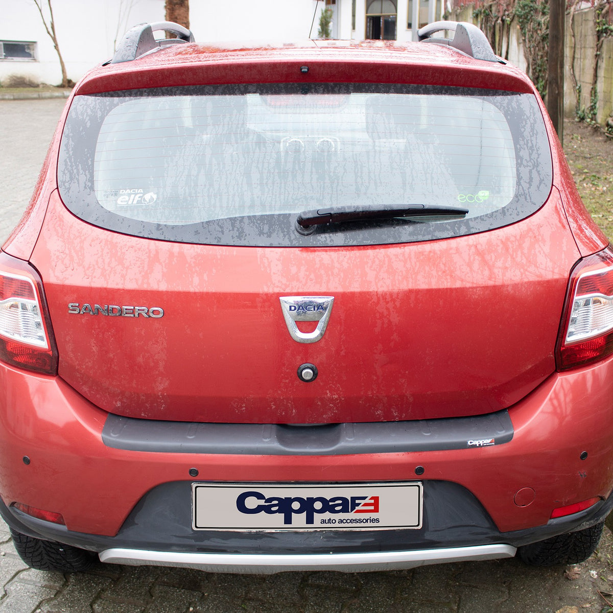 Dacia Sandero 2 2012-2020 ile Uyumlu Arka Tampon Eşiği Mat