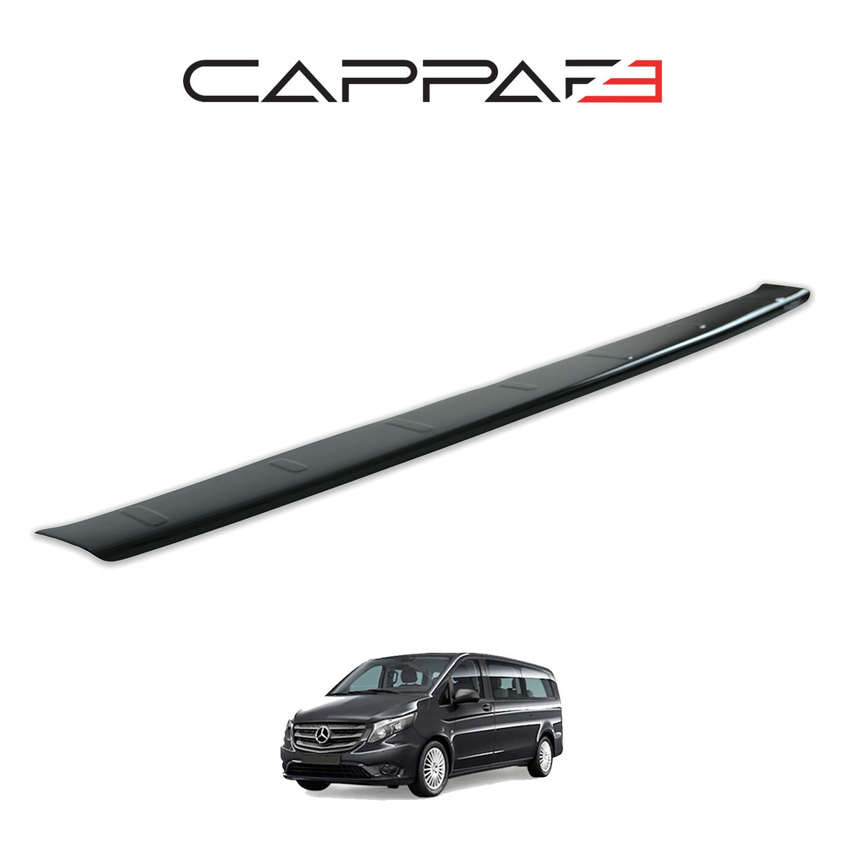 Mercedes Vito 3 2015-2020 parlak arka tampon eşiği – 5