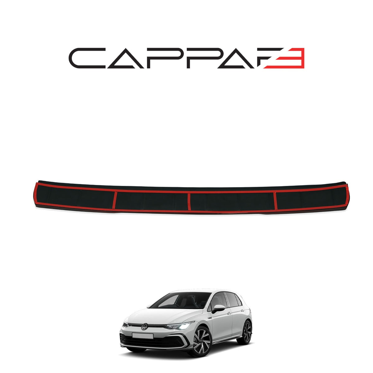 Volkswagen Golf 8 2021-2026 mat arka tampon eşiği – 6