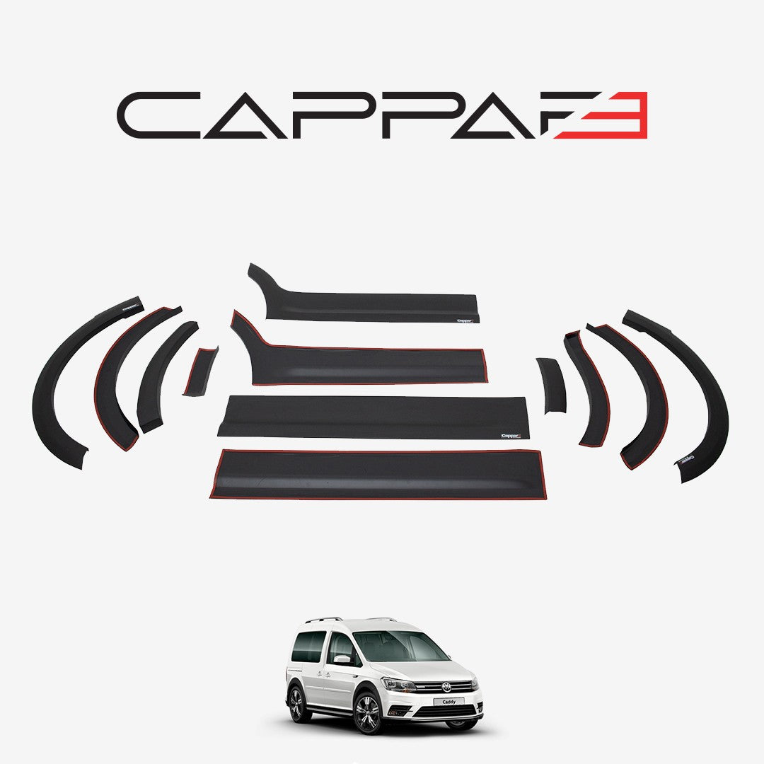 Volkswagen Caddy 4 2015-2020 ile Uyumlu Kapı ve Çamurluk Dodik Seti Kısa Şase Çift Sürgü 12 Adet
