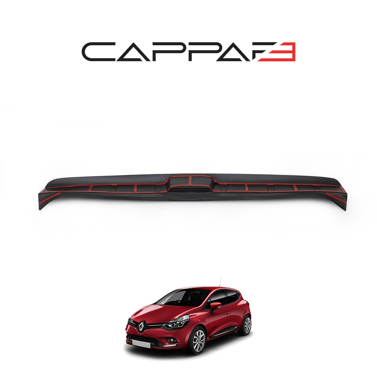 Renault Clio 4 2013-2020 ile Uyumlu Arka Tampon Eşiği Mat