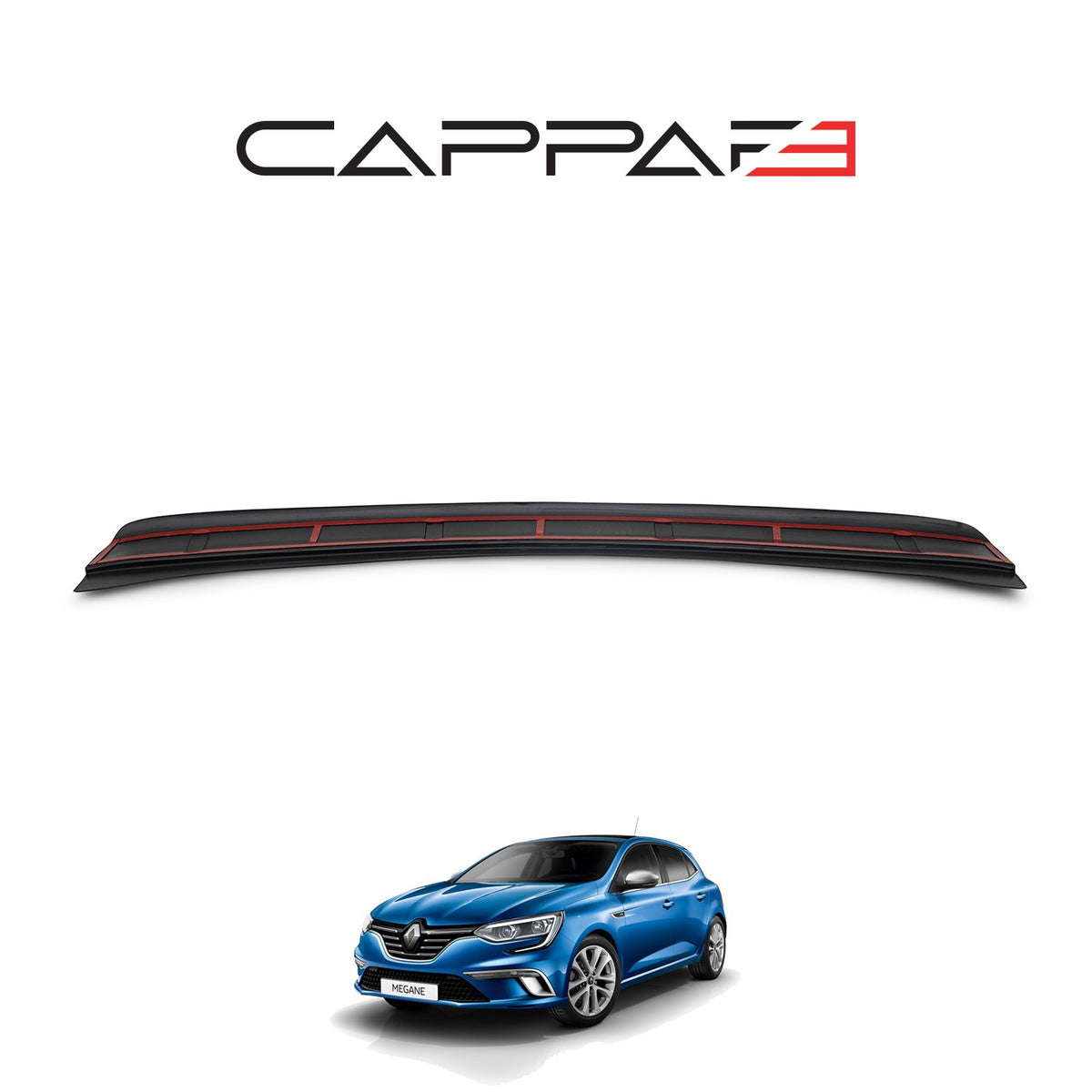 Renault Megane 4 2016-2024 ile Uyumlu Arka Tampon Eşiği Mat