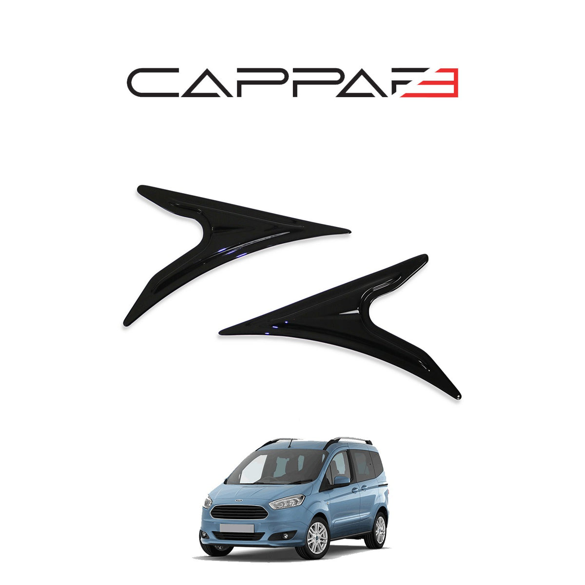 Ford Courier 2018-2023 Yıl Aralığı Uyumlu Sinyal Çerçevesi 2 Parça