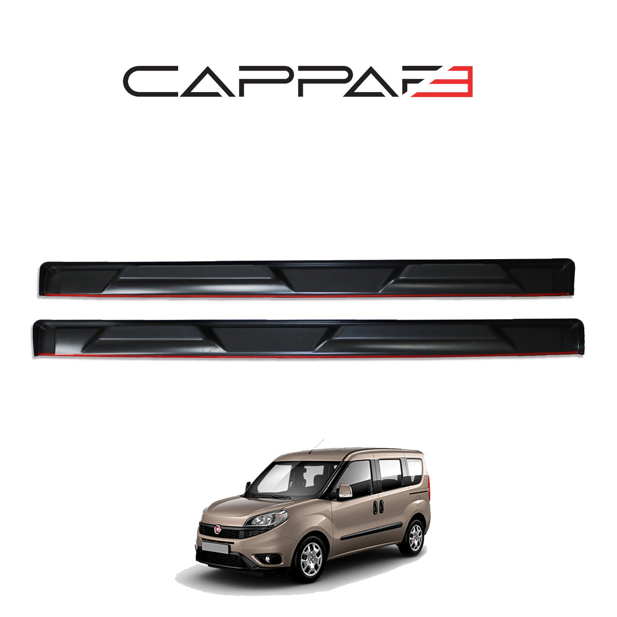 Fiat Doblo 2 2010-2022 ile Uyumlu Yan Basamak 6 Adet
