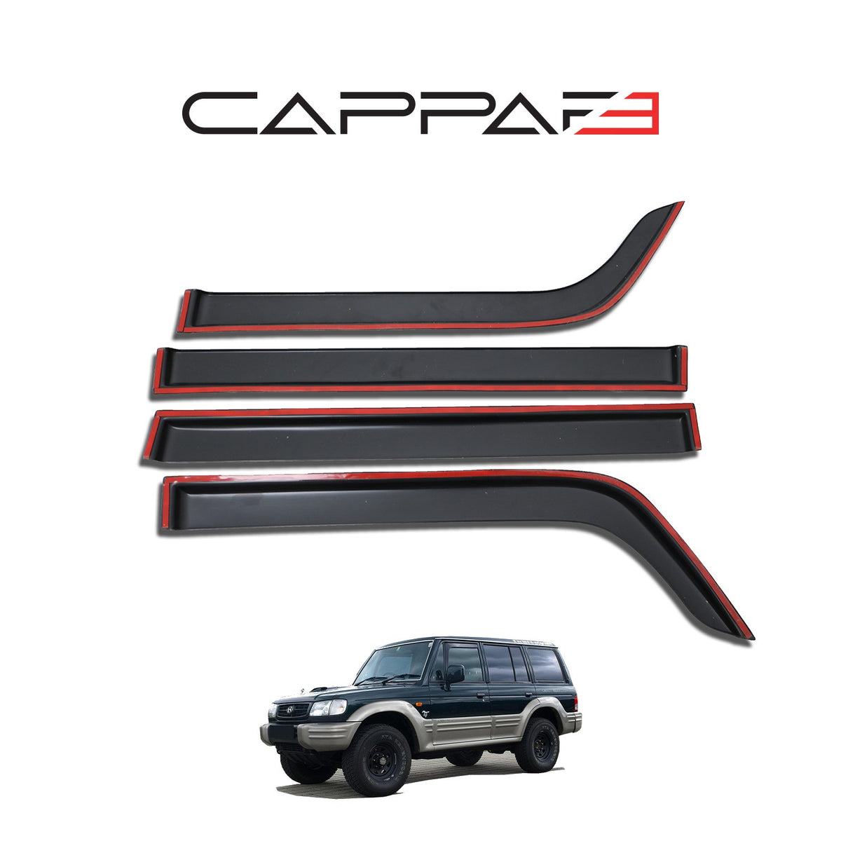 Hyundai Galloper 1991-2003 cam rüzgarlığı 4 parçalı set – 4