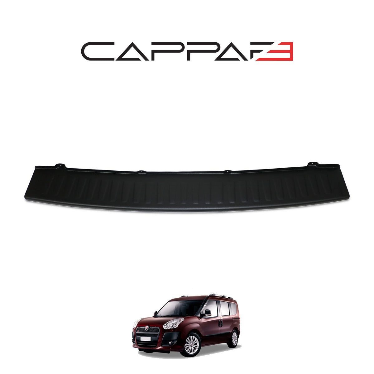 Fiat Doblo 2 2010-2022 ile Uyumlu Arka Tampon Eşiği Mat