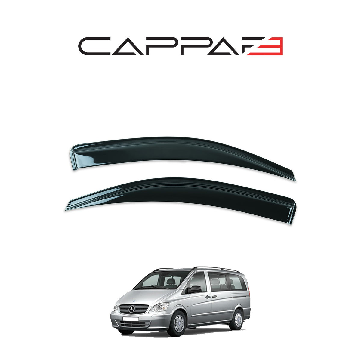 Mercedes Vito 2 2010-2014 ile Uyumlu Cam Rüzgarlığı 2 Adet