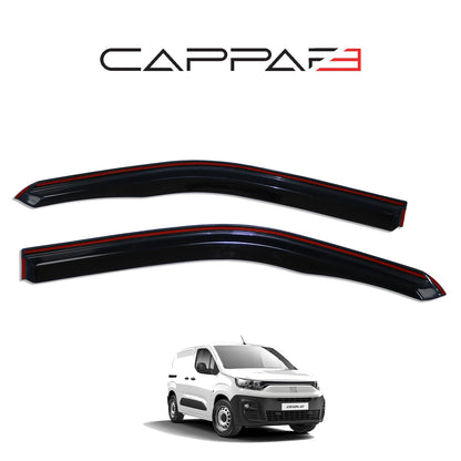 Fiat Doblo 3 2023-2026 ile Uyumlu Cam Rüzgarlığı Kromlu 2 Adet