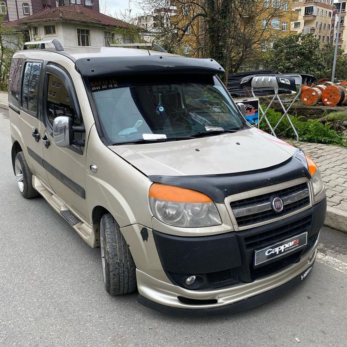 Fiat Doblo 1 2005-2009 ile Uyumlu Ön Cam Güneşliği