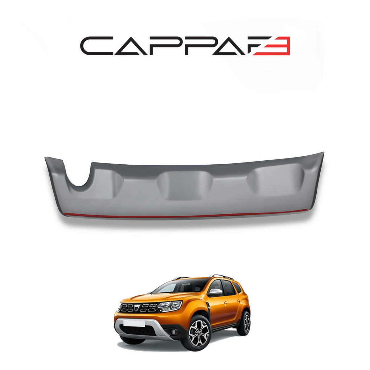 Dacia Duster 2 2018-2023 ile Uyumlu Arka Tampon Difüzör