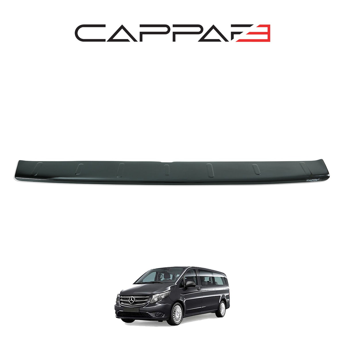Mercedes Vito 3 2015-2020 parlak arka tampon eşiği – 2